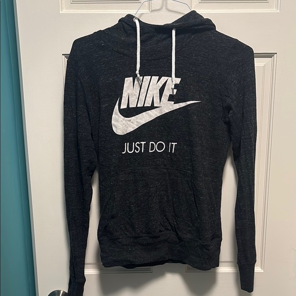 Nike Tops - Nike Heather Black Long Sleeve Hoodie